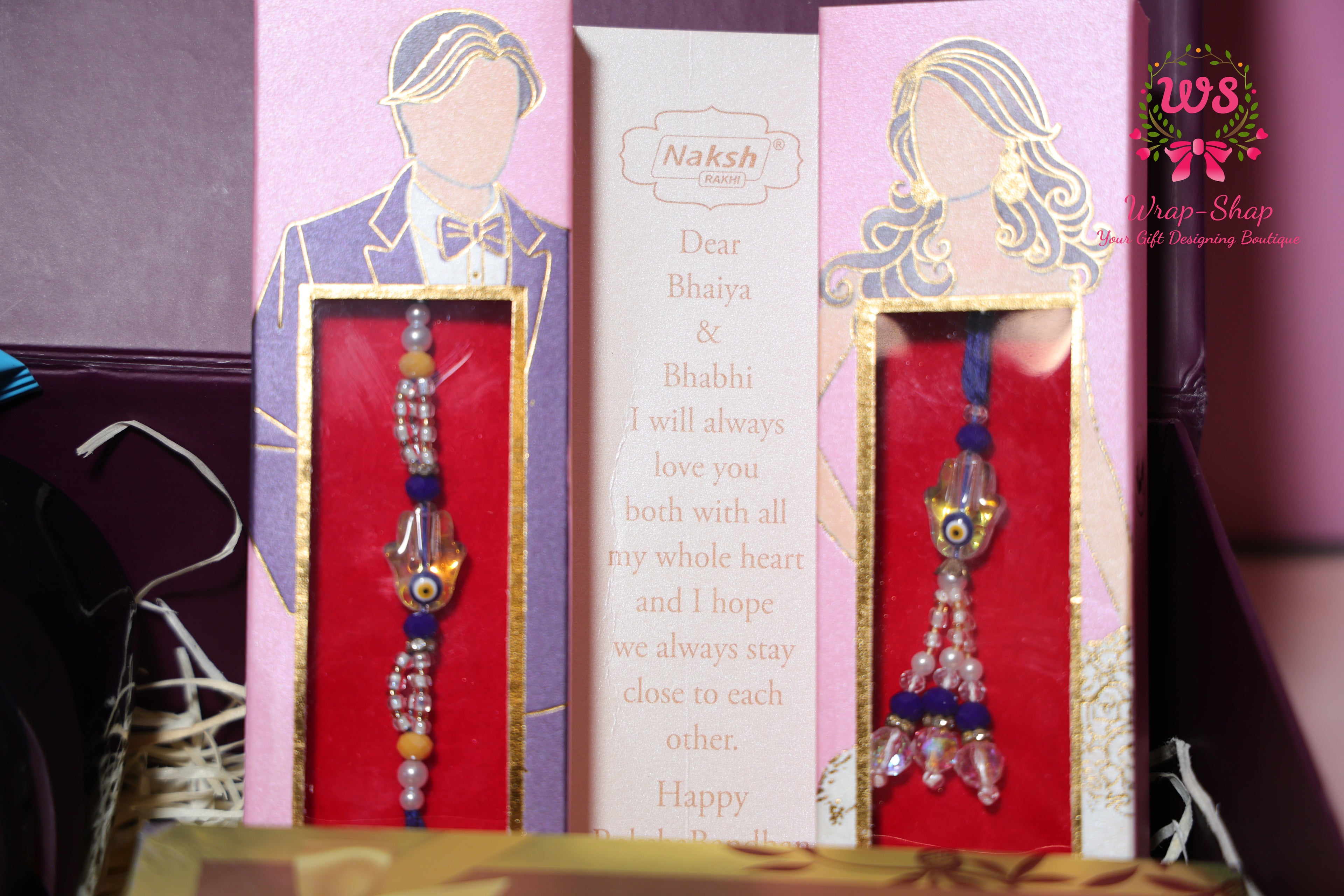 Bhaiya Bhabhi Rakhi Hamper with Coffee Mugs, Premium Coffee Sachets & Lindt Chocolates in Gift Box | Wrap Shap Raksha Bandhan Gift