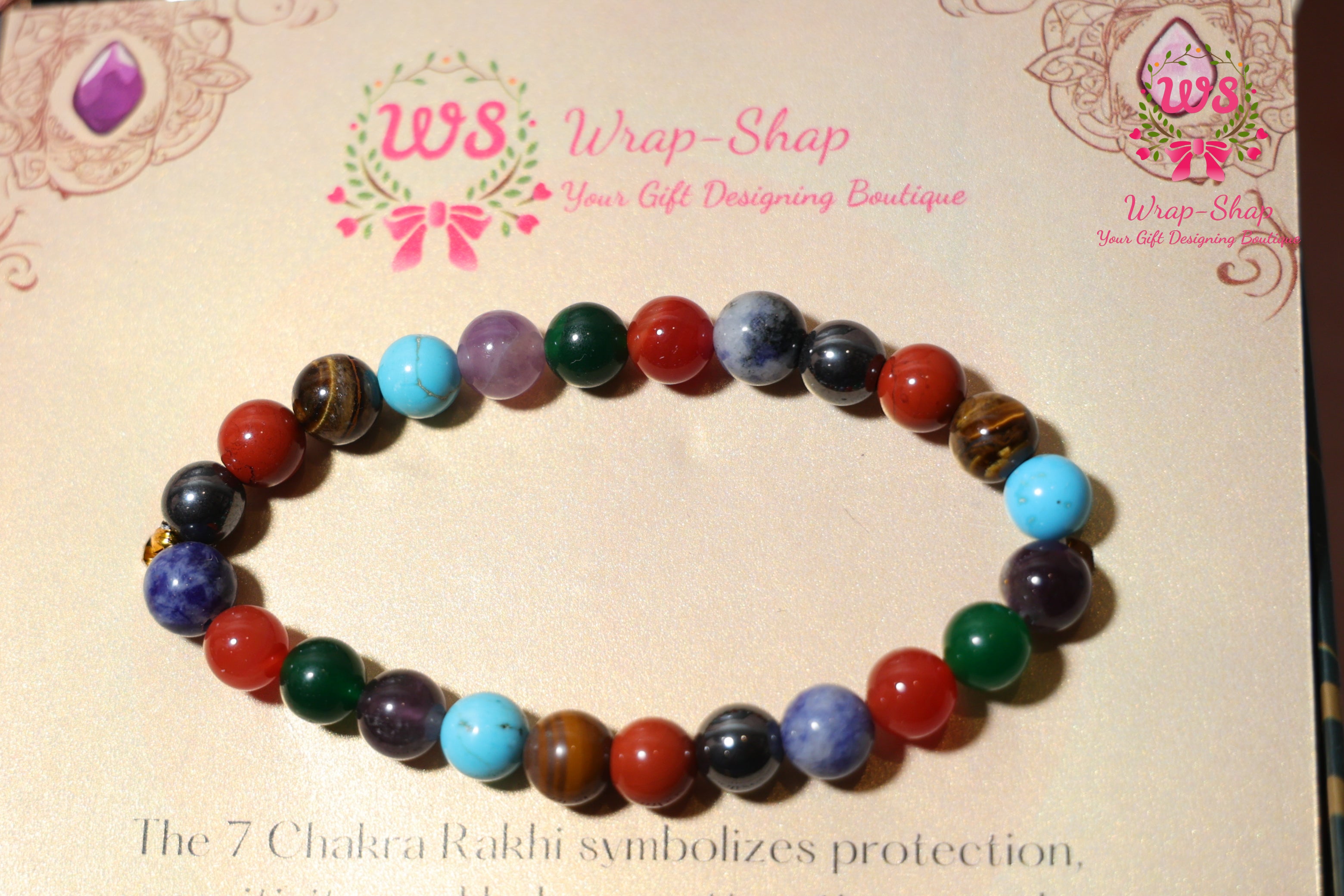 Luxury Men’s Rakhi Hamper with Kimirica Face Wash, Body Mist, Lotion, 7 Chakra Rakhi, Scented Candles & Chocolates in Gift Box | Wrap Shap