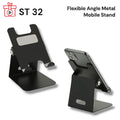 Adjustable tilt mobile stand in black finish corporate gift