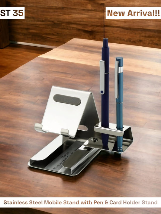 Premium corporate desk gift stainless steel mobile holder