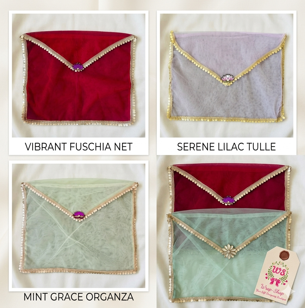 Tissue Saree Covers for Trousseau Packing