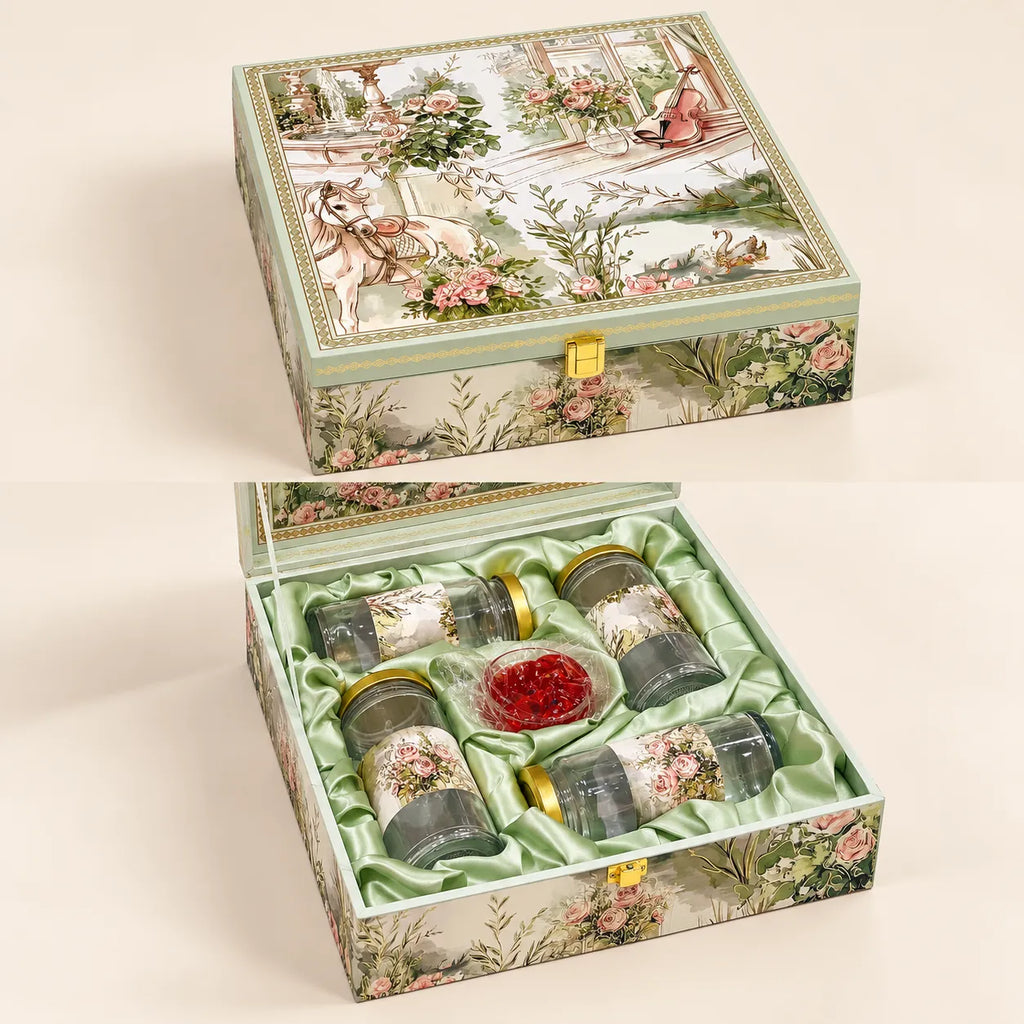 Rajmahal Diya Four Jar Gift Box