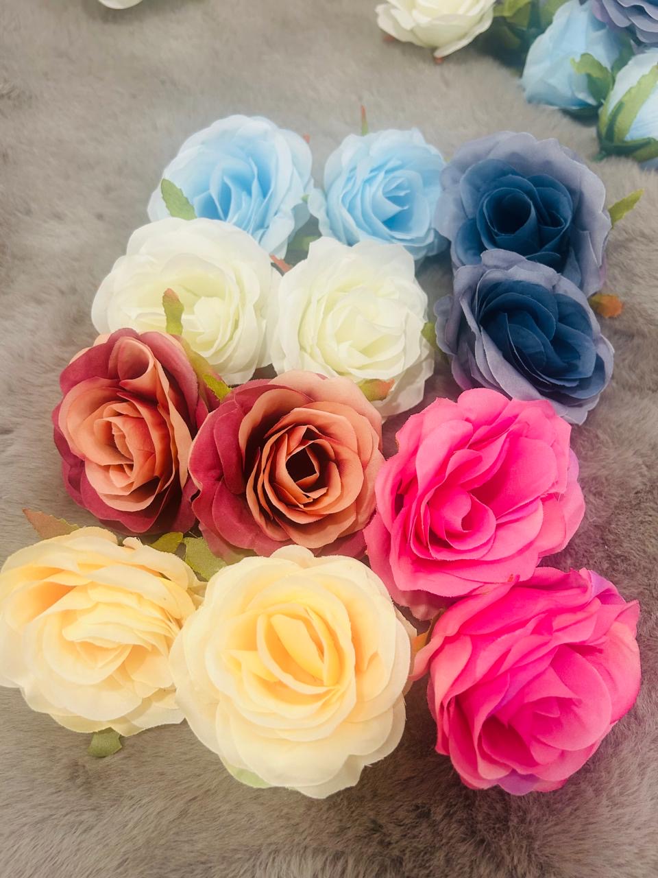 Artificial Mixed Color Rose Flowers for Gift, Wedding Packing, Diwali Decorations, Home Decor and Embellishments