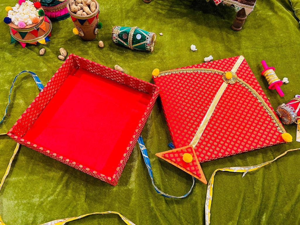 Lohri Hamper in Kite-Shaped Gift Box with Traditional Festive Treats