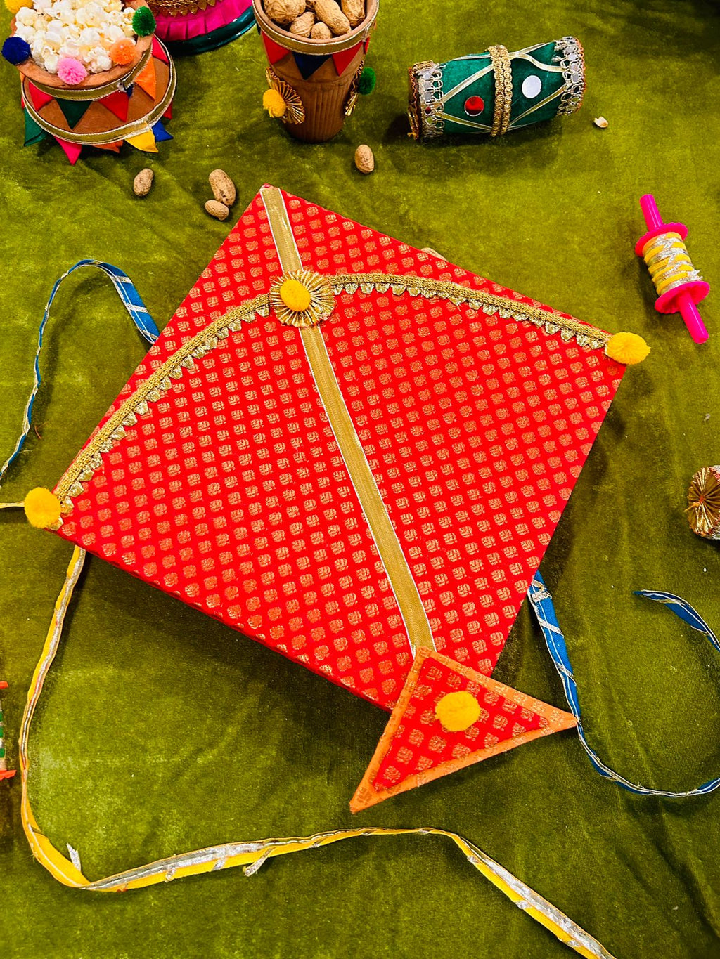 Lohri Hamper in Kite-Shaped Gift Box with Traditional Festive Treats