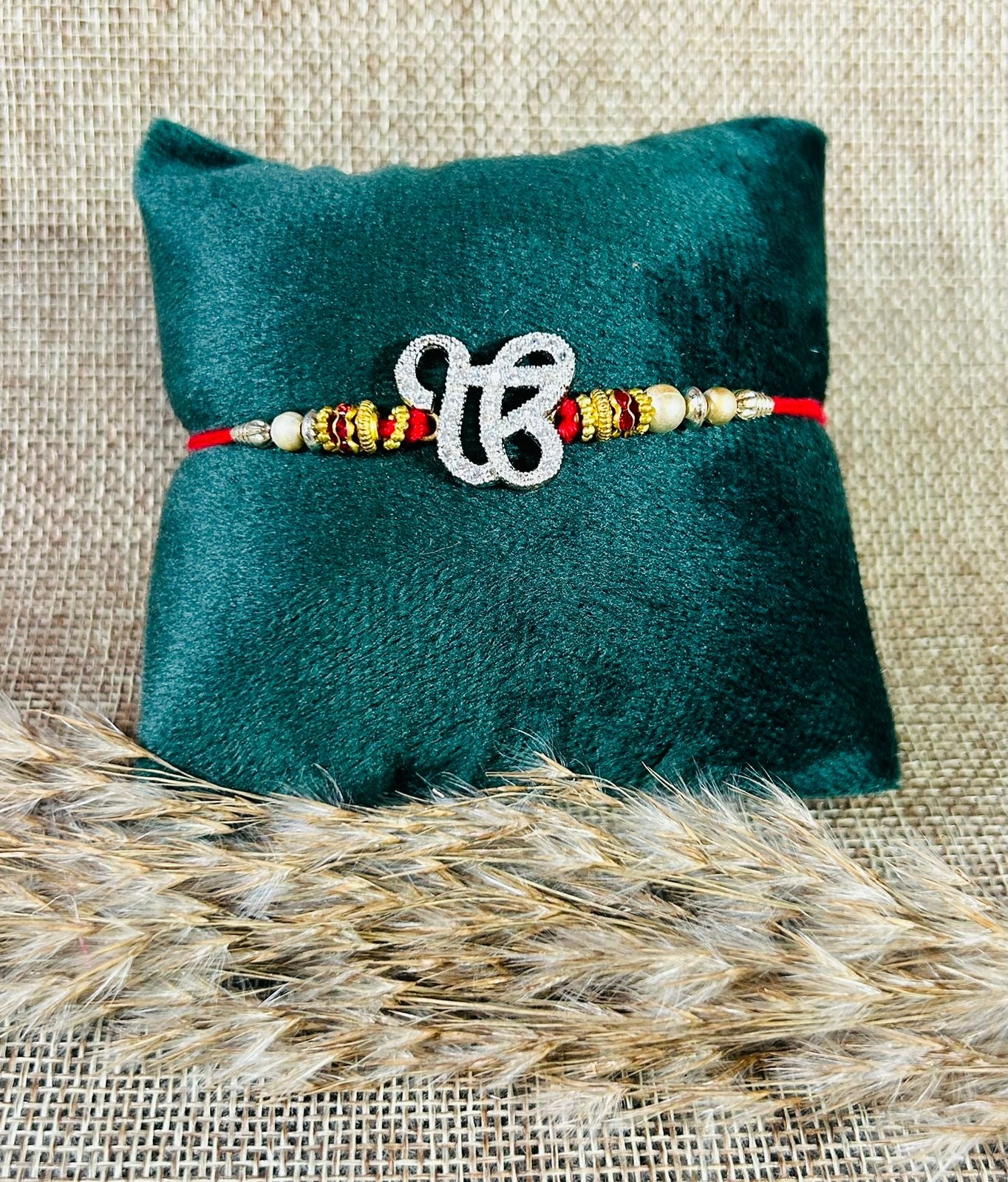 Wrap Shap Ek Onkar AD Rakhi with Roli Chawal - Divine Blessings and Elegance Combined
