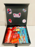 kids return gift hamper in ribbon gift box
