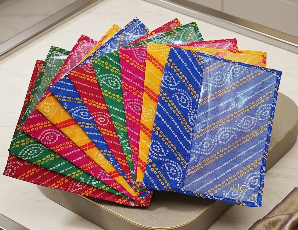 Saree packing bags with velcro closure