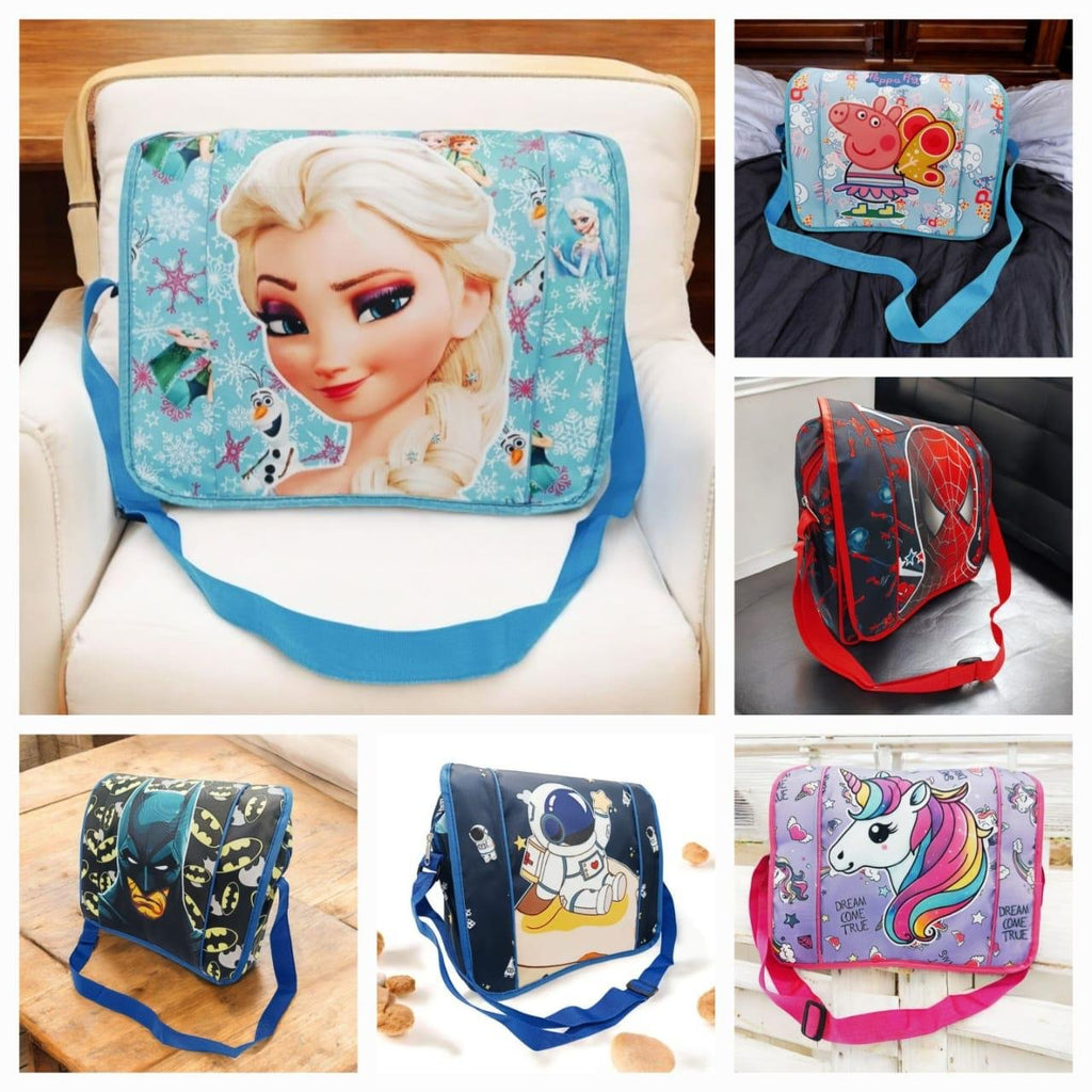 Multi-Character Cartoon Theme Sling Bag – Perfect for Kids (Boys & Girls)