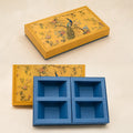 Budget Dry Fruit Gift Box by Wrap Shap featuring a premium 4-partition kappa board design in assorted patterns, ideal for dry fruits, chocolates, festive hampers, corporate gifting, wedding favours, and bulk gifting.