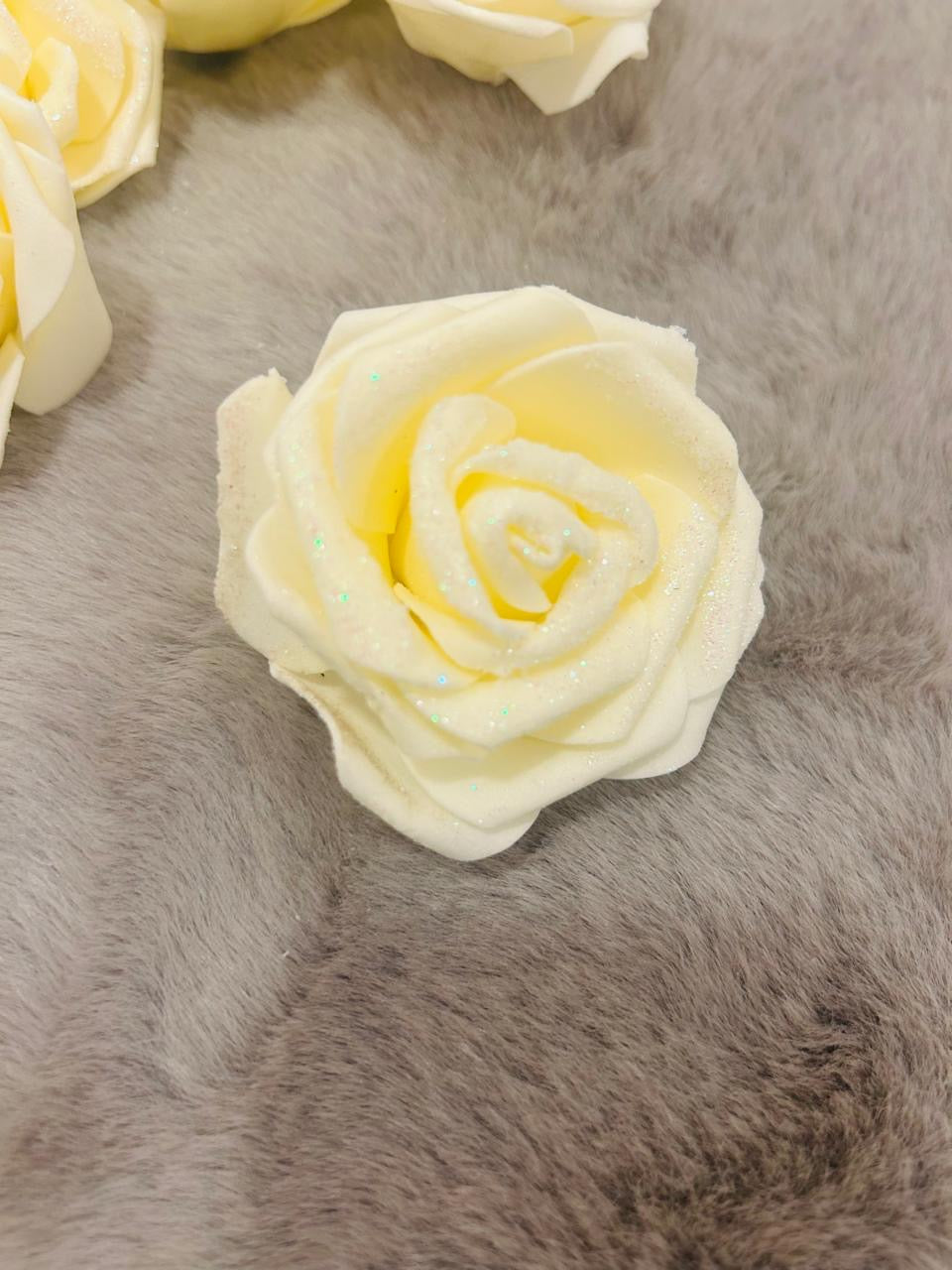 Elegant 9cm Artificial Foam Rose Flowers for Decor and Creative Embellishments