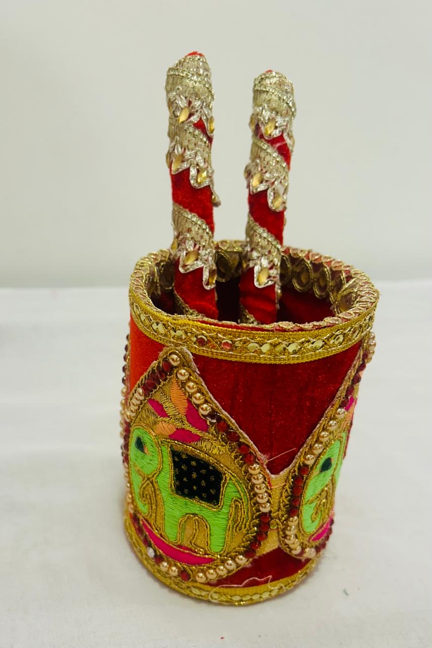 Traditional Decorative Okhli for Wedding Ceremonies and Rituals