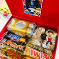 chocolate and dry cake gift hamper in ribbon gift box