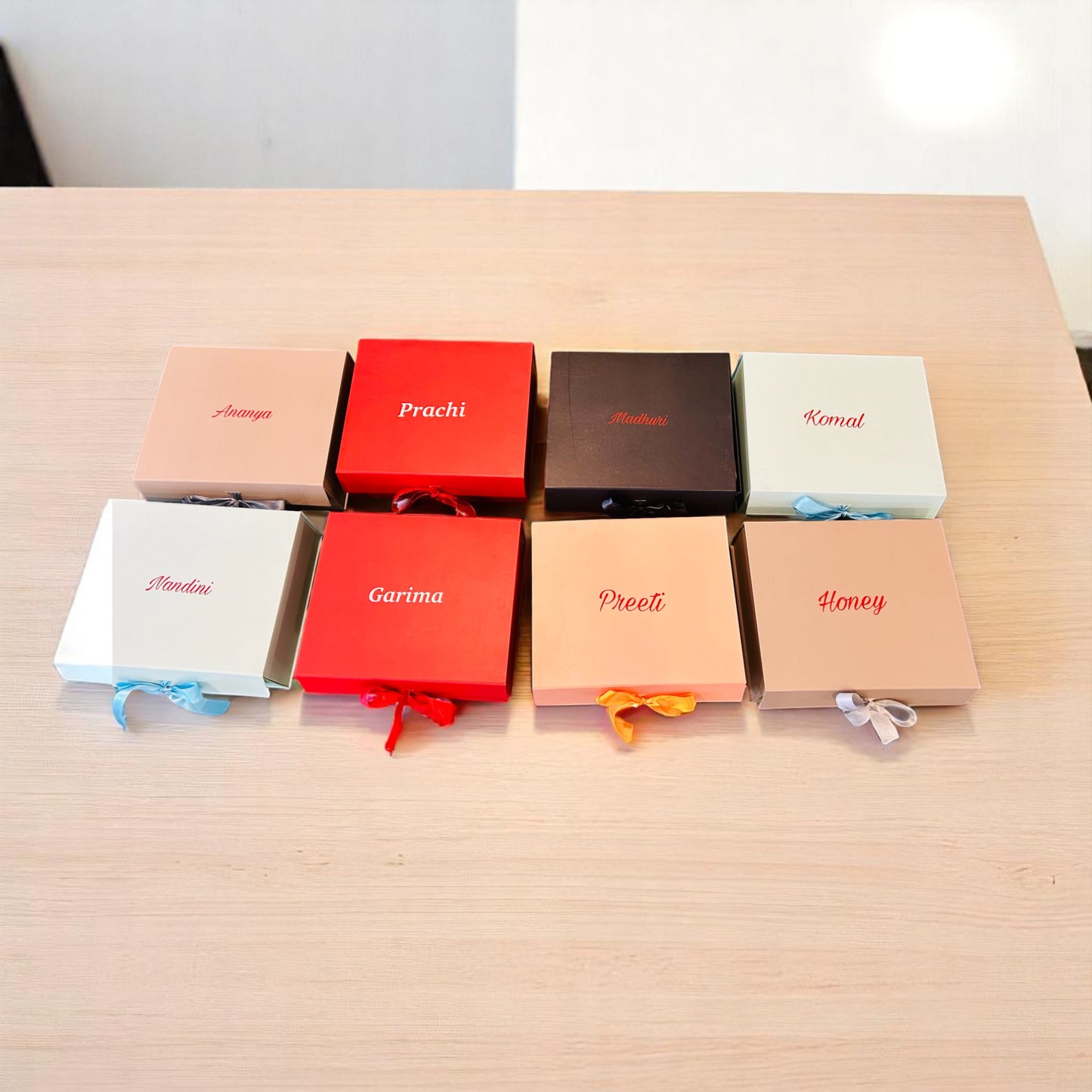 Customized Name Collapsible Ribbon Box