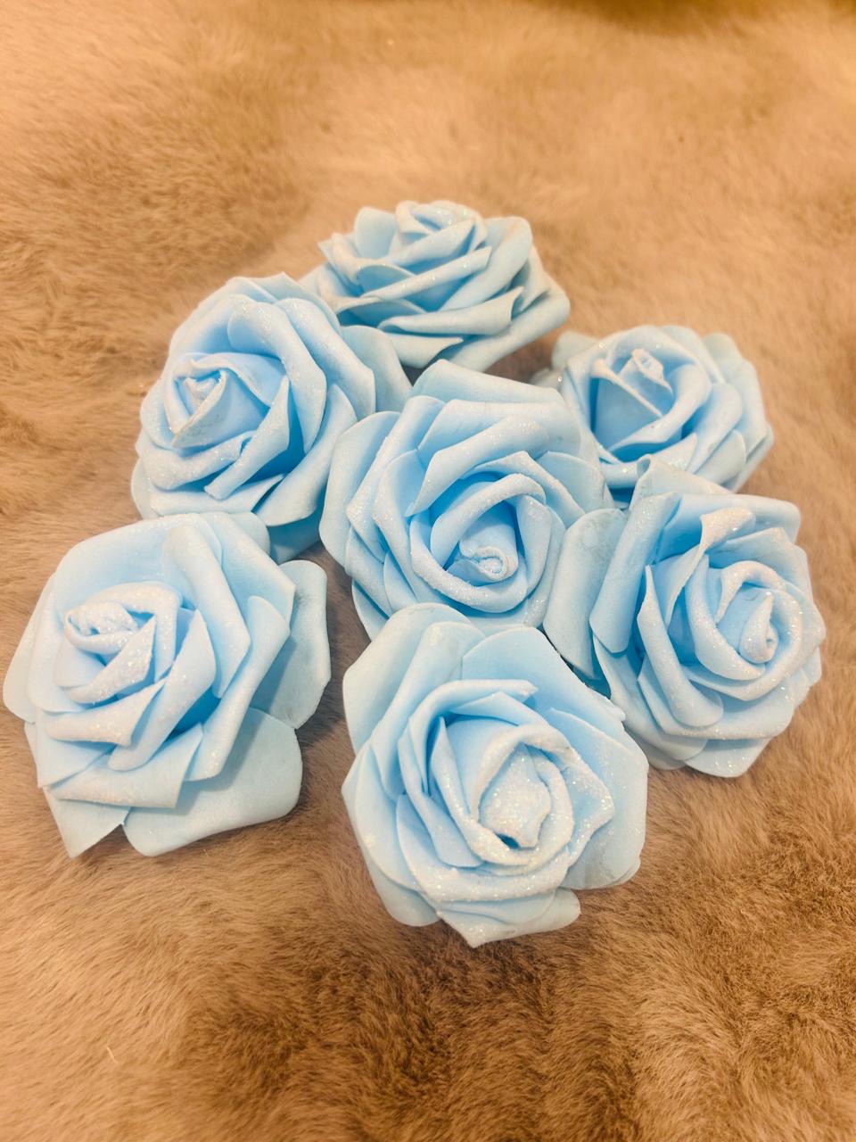 Elegant 9cm Artificial Foam Rose Flowers for Decor and Creative Embellishments