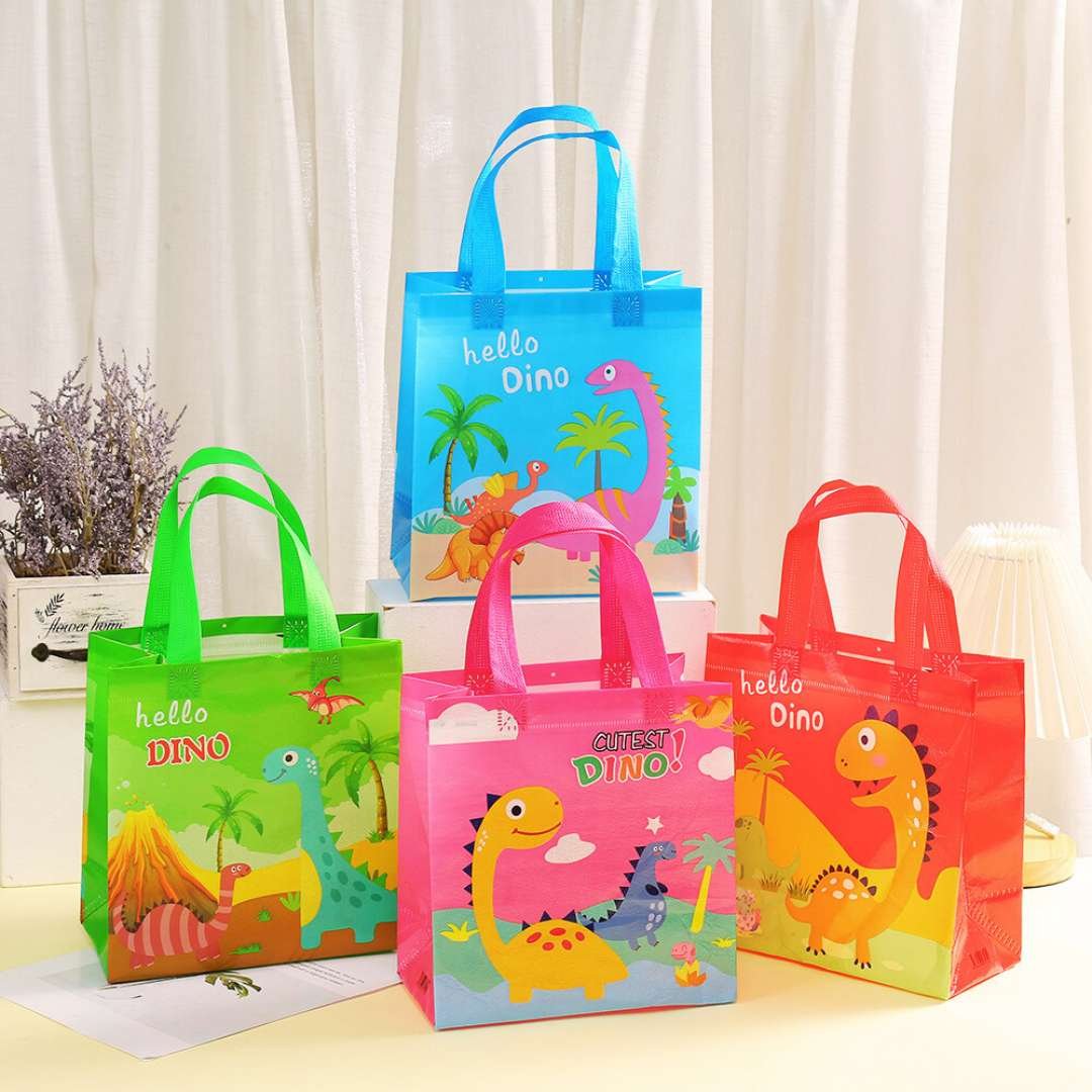 Multi-Purpose Reusable Hand Carry Bag for Kids – Dino, Mermaid, Unicorn, and Space-Themed Gift Bags for Return Gifts, Birthday Party Favors & More.