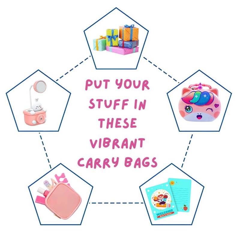 Multi-Purpose Reusable Hand Carry Bag – Dino, Mermaid, Unicorn, Space-Themed Gifting Bags for Kids’ Return Gifts