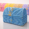 dome shaped woven cotton rope gift box
