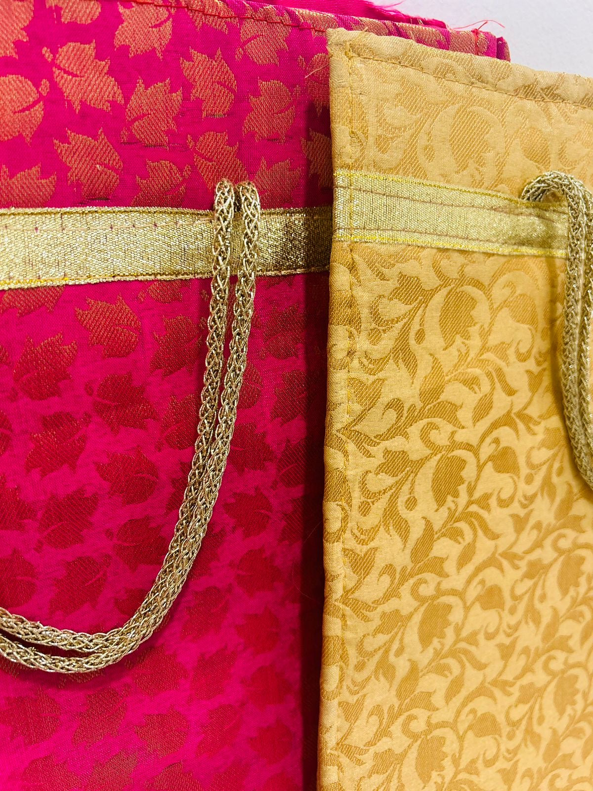 Brocade Cloth Gifting Bags – Assorted Prints & Colors | Traditional Return Gift Potli by Wrap Shap