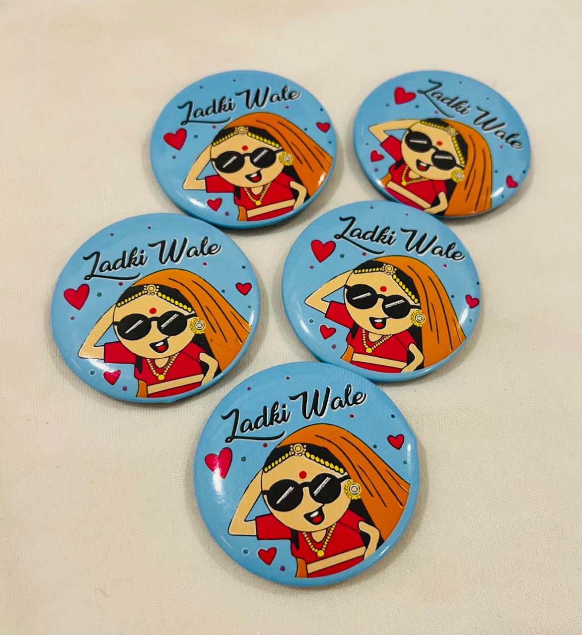 Elegant "Ladke Waale & Ladki Waale" Brooches for Baraat & Family Members