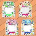 Kids’ Stationery Set – Whiteboard with Stand and Marker for fun learning, drawing, and writing. Perfect for birthday return gifts, preschool education, and creative activities.