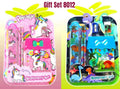 Dinosaur & Unicorn Theme Stationery Gift Set – Fun and colorful school supplies for kids, perfect birthday return gift, preschool activity set, and party favor.