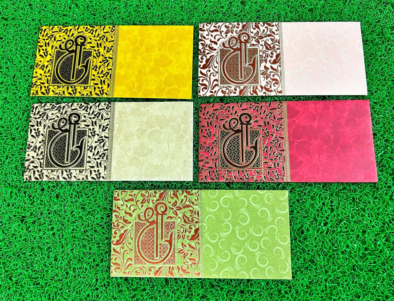 Premium paper shagun envelope with gold foil Shree print for wedding cash gifting