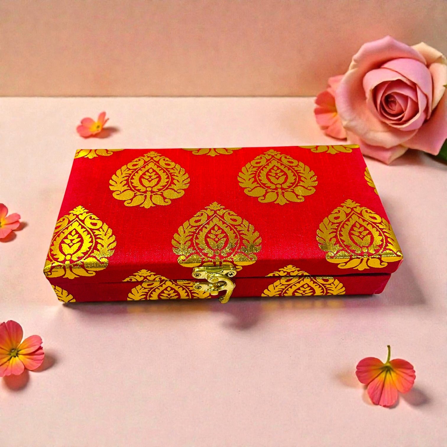 Haldi Mehendi wedding return gift for ladies featuring bindi, bangles and mehendi cone.