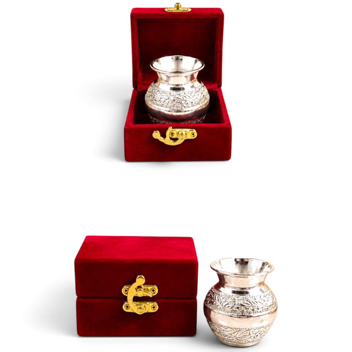 Traditional Kalash Diwali gift with velvet box