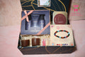 Wrap Shap Rakhi hamper for brother with Kimirica men’s products, 7 chakra rakhi, candles, chocolates in premium rigid gift box