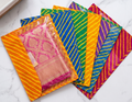 Leheriya saree covers pack of 10 with transparent front