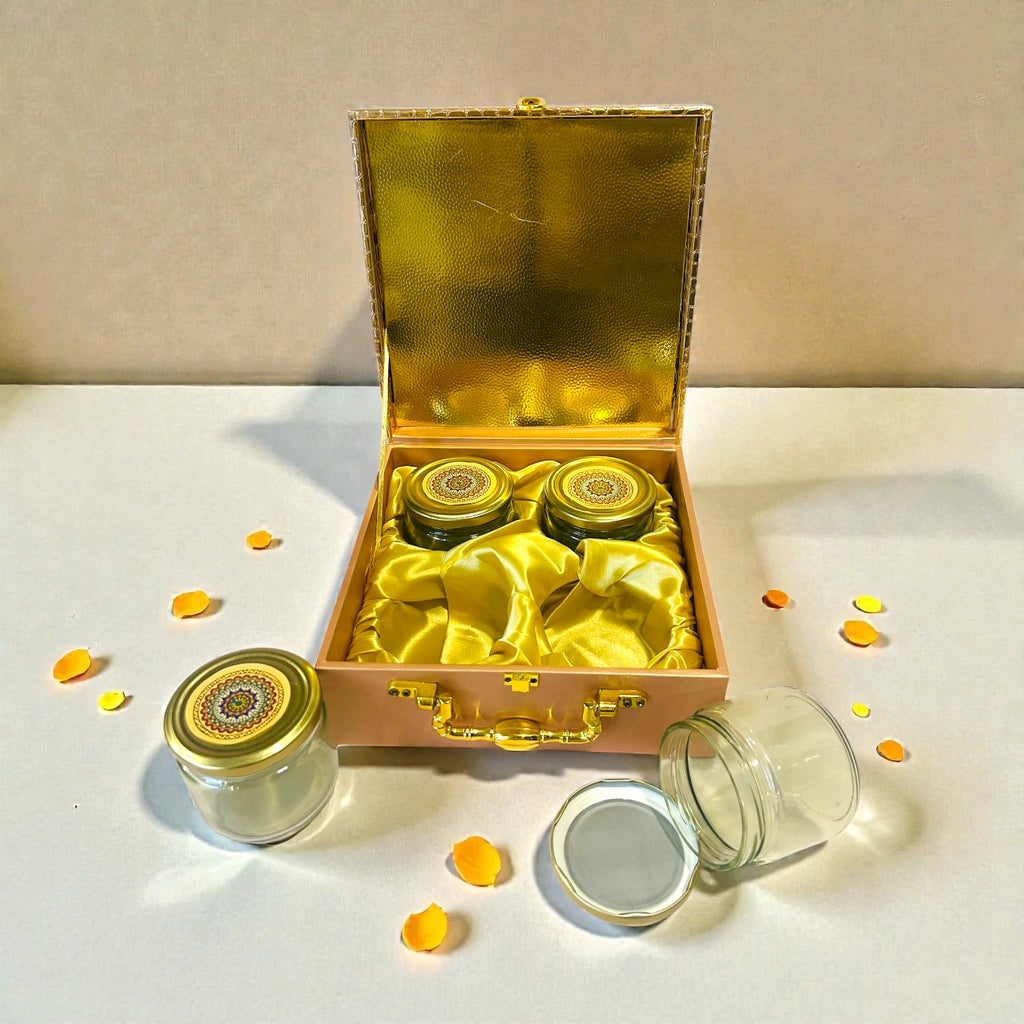 Elegant dry fruit gifting box for weddings and Diwali