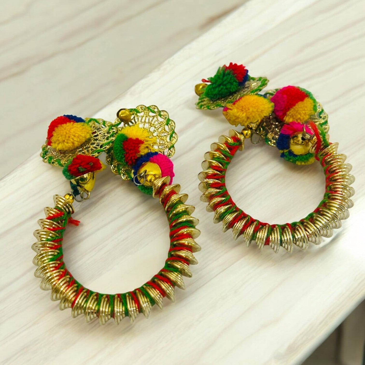 1 pair of multicolored bangles for wedding gifting, return favours, and festive occasions by Wrap Shap