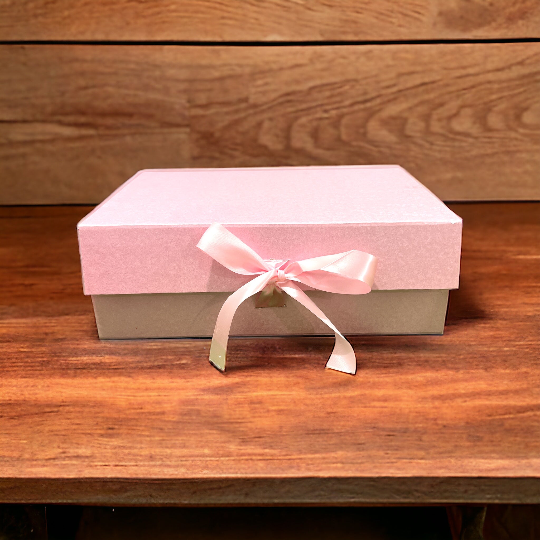 Collapsible Elegance Gift Box with Ribbon - 12"x10"x4"