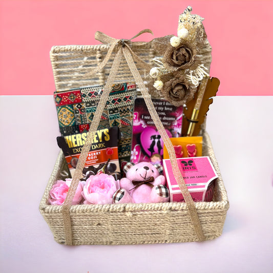 Jute Elegance Gift Hamper: Handcrafted Joys and Sweet Surprises