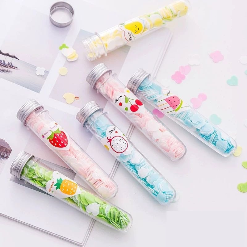 Flower Design Tube-Shaped Paper Soap – Perfect for Kids’ Birthday Return Gifts & Travel Essentials