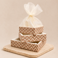 Premium Heartbeat W Gift Basket made from MDF for elegant hamper packaging. Designer MDF hamper basket available in 8x8, 10x10 and 12x12 inch sizes for corporate gifting, wedding hampers, and festive celebrations.