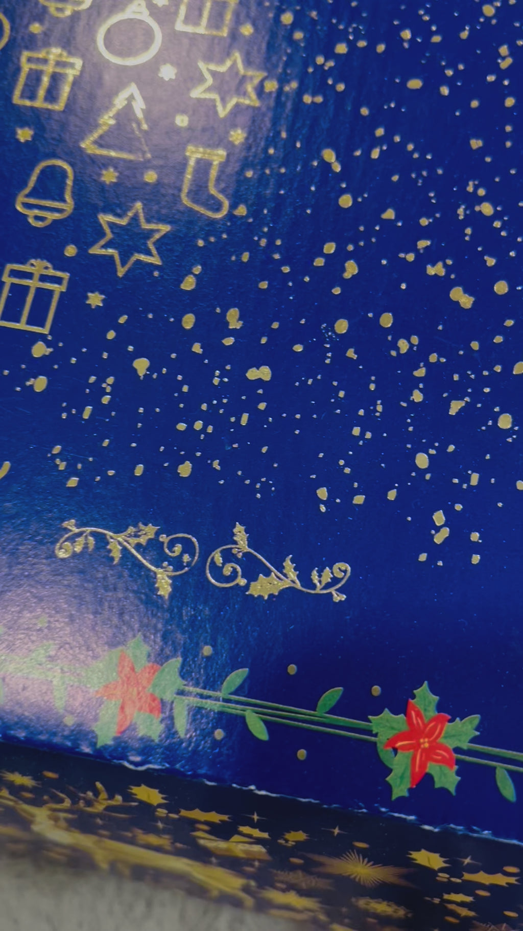 Festive Christmas Hamper in Holiday Gift Box – Santa Decorative, T-Light Candles, Evil Eye Hanging & KitKat