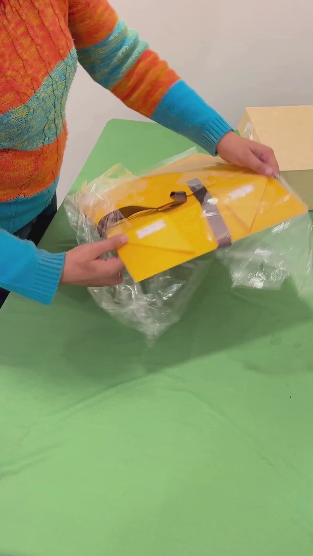 Collapsible Elegance Gift Box with Ribbon - 12"x10"x4"