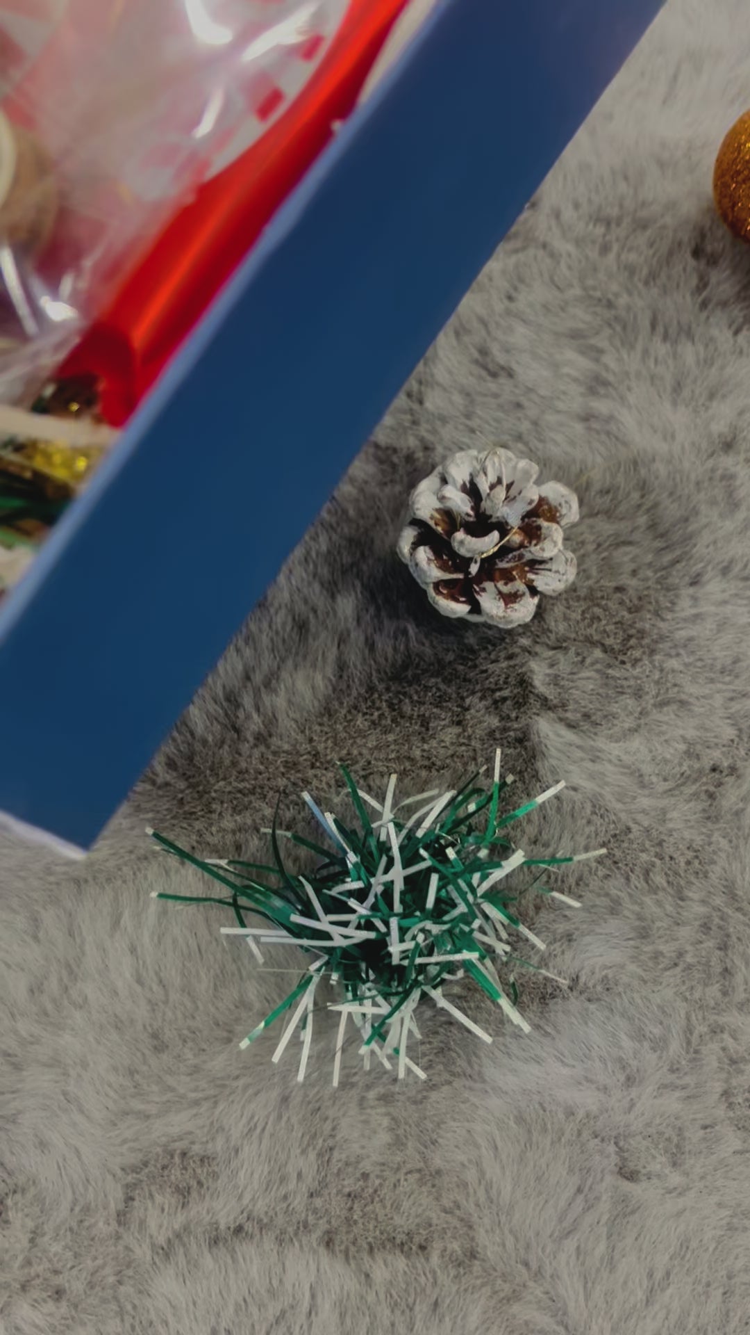 Elegant Christmas Hamper in Rigid Box – Gingerbread, Designer Floral Candle & KitKat Chocolates