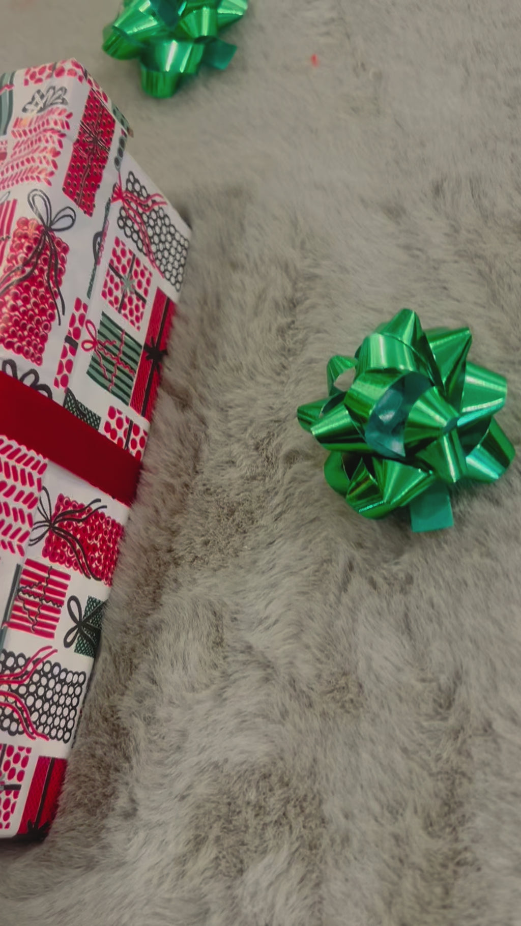 Christmas Gift Hamper in Festive Paper Box – Handmade Notebook, Designer Pen, Dairy Milk Silk Mousse, Kit Kat & Christmas Tree Hanging