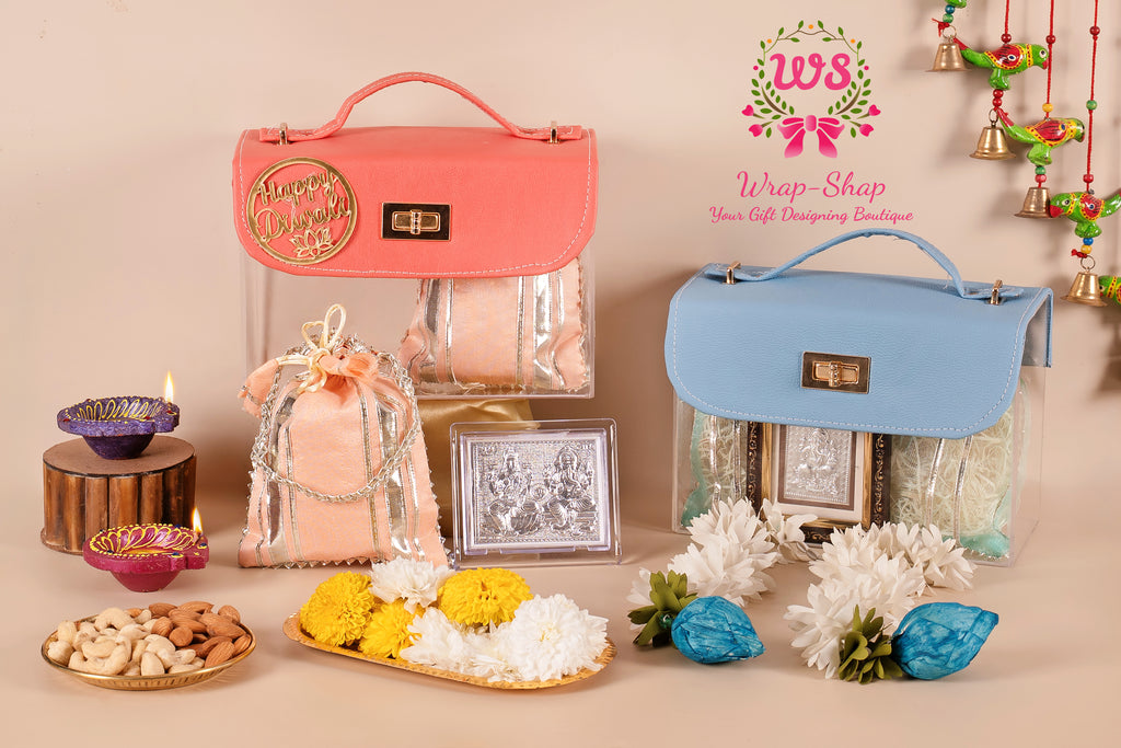 Corporate gifting hamper with religious silver frame