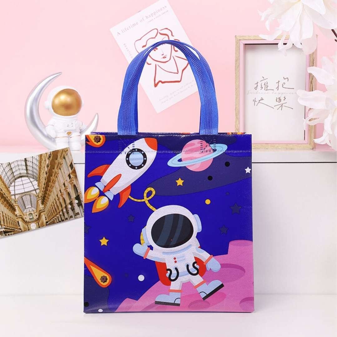 Multi-Purpose Reusable Hand Carry Bag – Dino, Mermaid, Unicorn, Space-Themed Gifting Bags for Kids’ Return Gifts