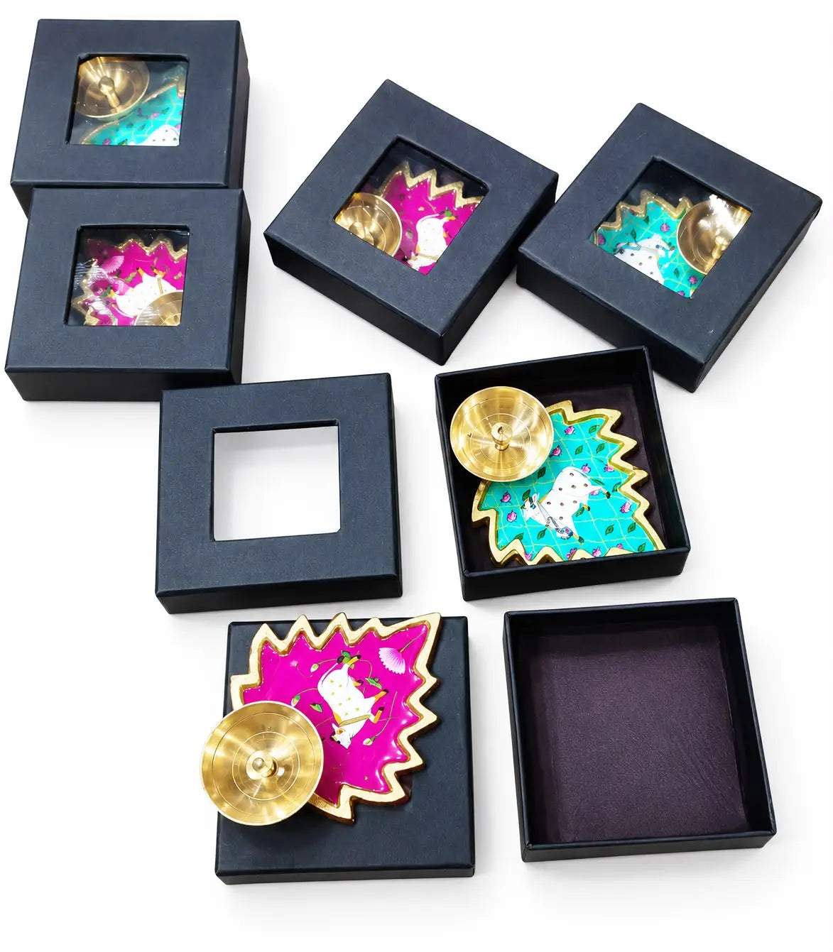 Decorative diya gift box for festive gifting