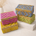 woven cotton rope gift box for hampers, packaging box