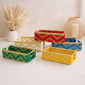 woven cotton rope hamper display tray
