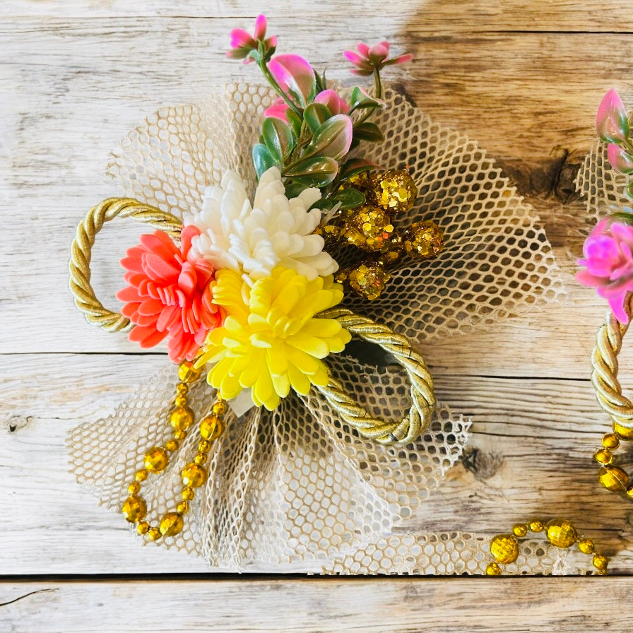 Foam Artificial Carnation Flower Bunch – Assorted Color Gift Packing & Decoration Material by Wrap Shap