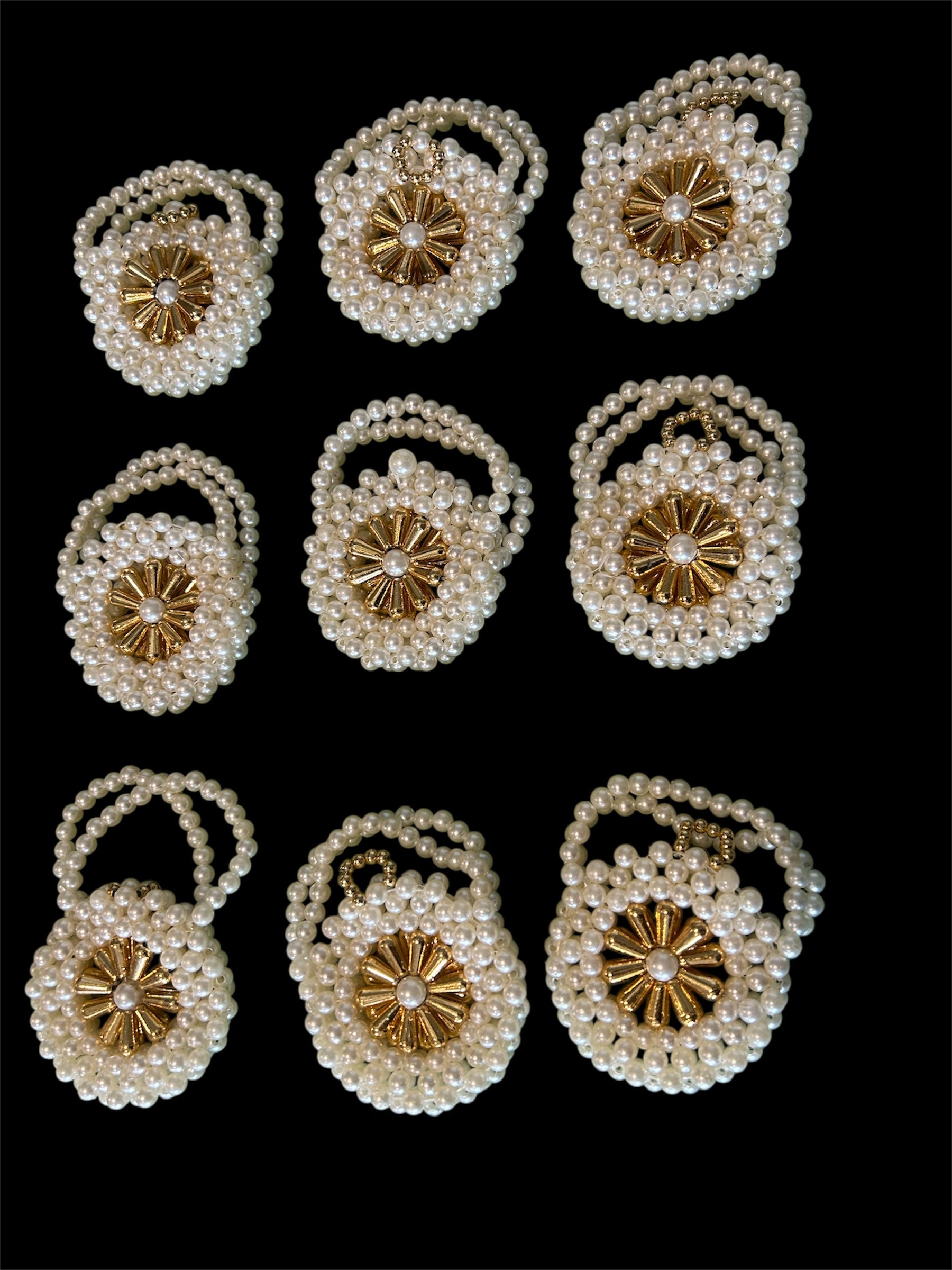 Small round pearl gifting bag in assorted colors, ideal for gold coins, silver coins, ginni, jewellery and return favours by Wrap Shap