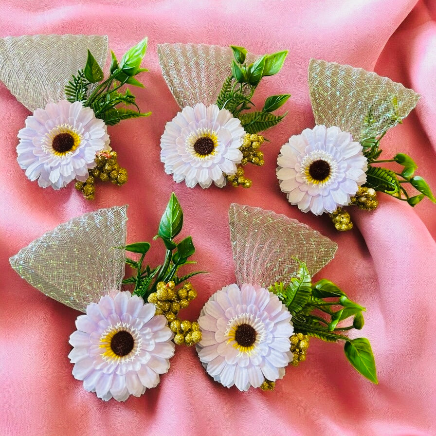Wrap Shap Single Artificial Sunflower Bunch – Decorative flower in assorted colors for gift wrapping, wedding trousseau, hampers, and festival decor