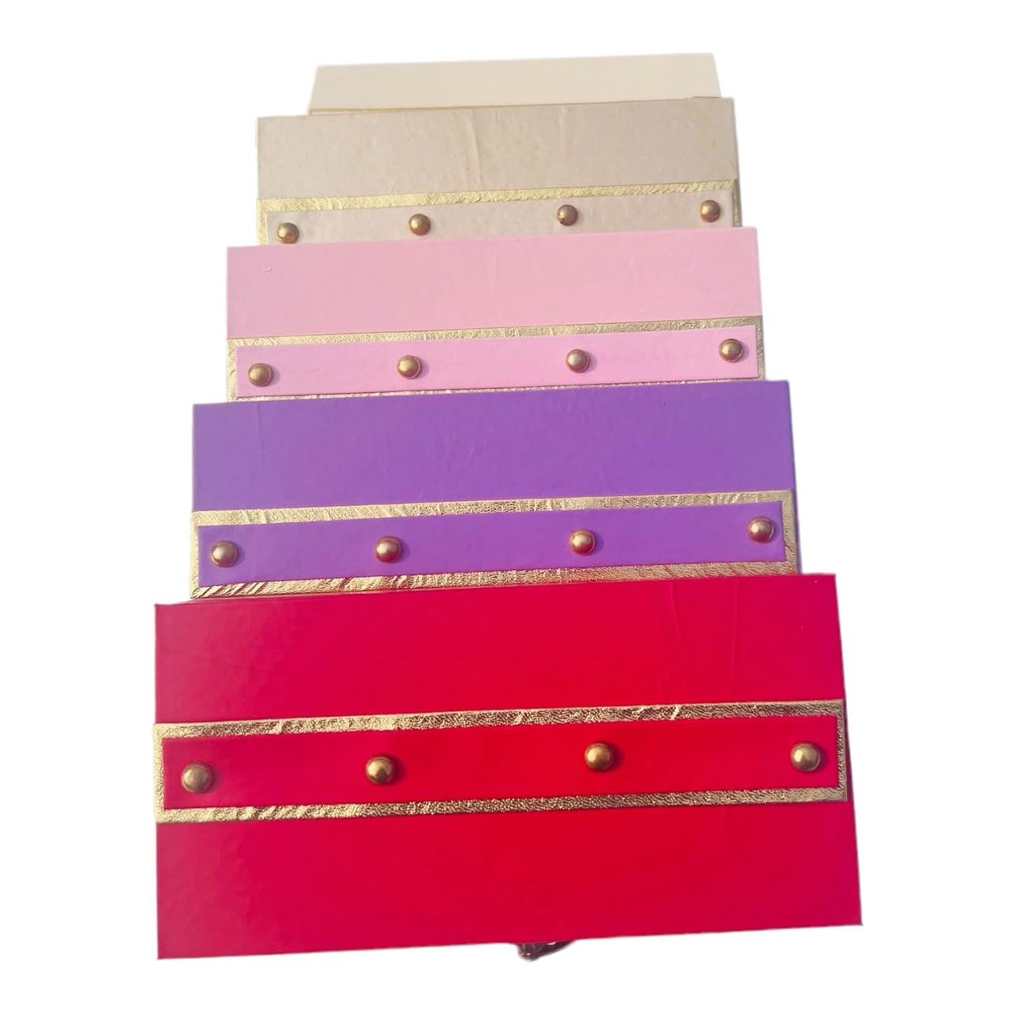 Sophisticated MDF Leatherette Cash & Gaddi Gift Box - Mixed Colors